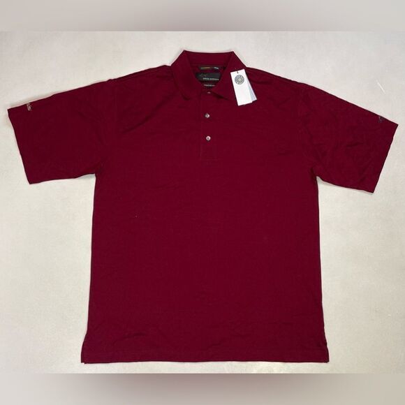 Greg Norman Miami Dolphins Polo Shirt Men Small Red Short Sleeve - Picture 1 of 8